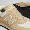 junya watanabe man x new balance suede ml574 beige & off white