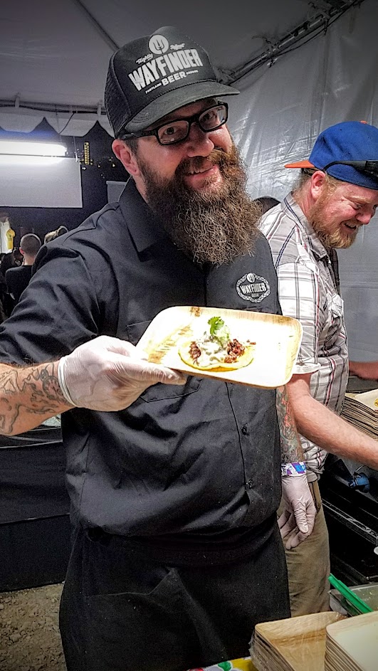 Feast PDX 2016 Night Market Rodney Muirhead from Podnah's Barbecue (Portland, OR): Snake River Farms Beef Rib Taco