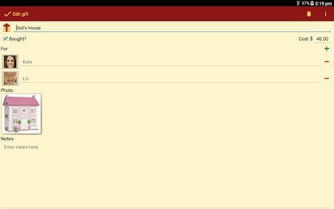 Gift List screenshot 11