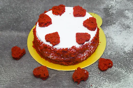 Heart Shape Red Velvet Fruit Cake