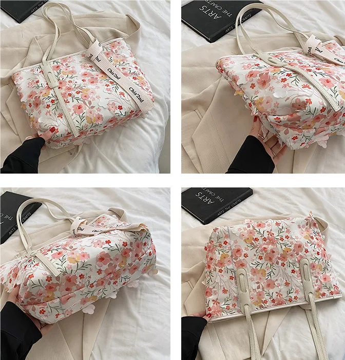 Title 8, Sac à bandoulière décontracté à fleurs pour fem...