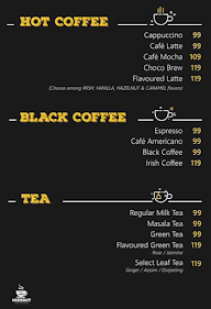 Cafe Hideout menu 1