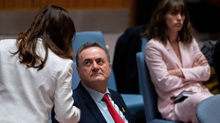 Israel Katz, foreign minister to the United Nations attends a meeting of the United Nations Security Council on the conflict between Israel and the Palestinian Islamist group Hamas, at UN headquarters in New York, US, on March 11 2024. File photo.