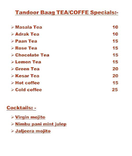 Tandoor Baag menu 1