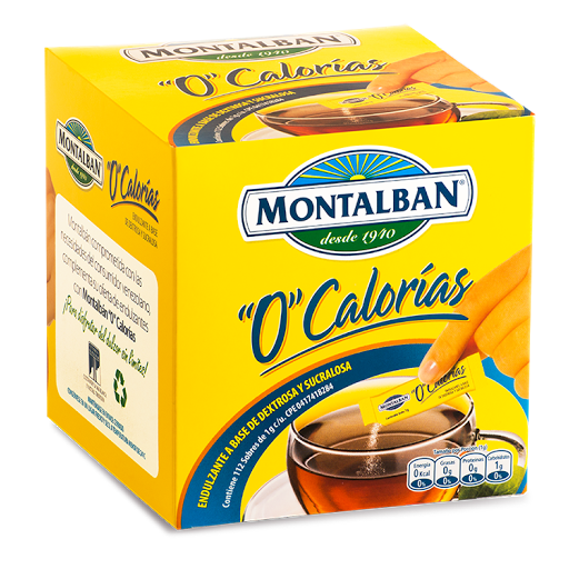Edulcorante De Sucralosa Montalbán 0 Calorías x 112 gr   