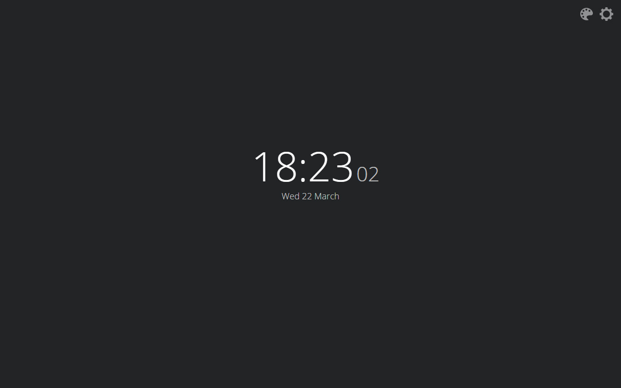 Minimal New Tab Clock Preview image 4