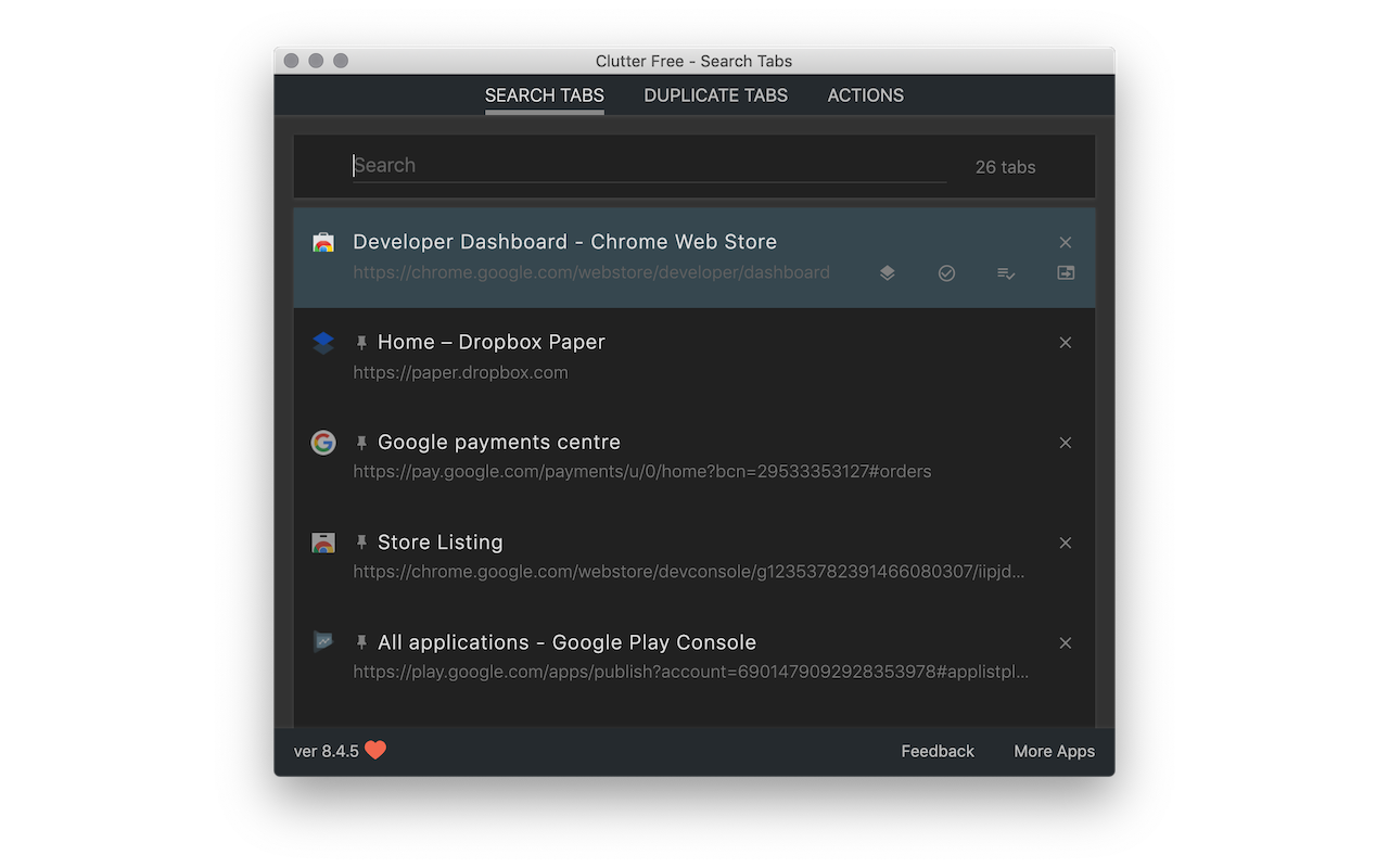 Clutter Free - Prevent duplicate tabs Preview image 2