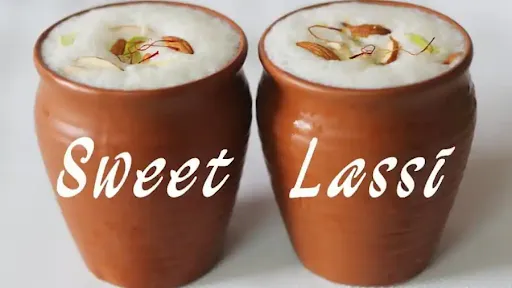 Chilled Sweet Kulhad Lassi.