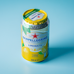 Canned San Pellegrino Lemon