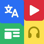 Cover Image of Télécharger 4English: Learn English via News, Videos, Podcasts 2.0.3 APK
