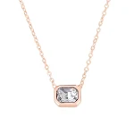 Rose Gold White Stone