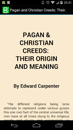 Pagan and Christian Creeds