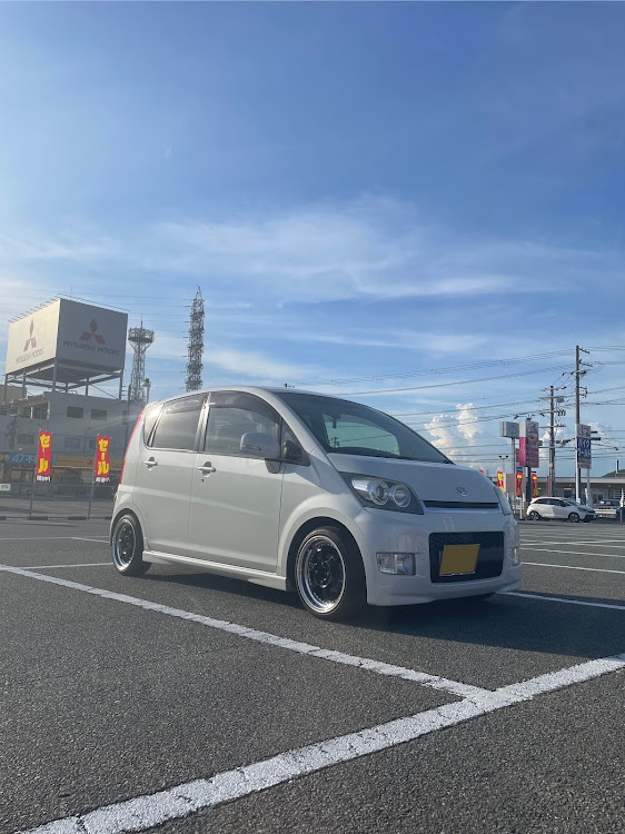 ムーヴカスタムの車高調・シャコタン・台風にお気を付け下さいに関するカスタム事例の投稿画像1枚目