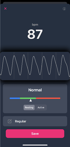 Screenshot Heart Rate Monitor