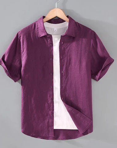 Men's Youth Casual Short-sleeved Sh - 3