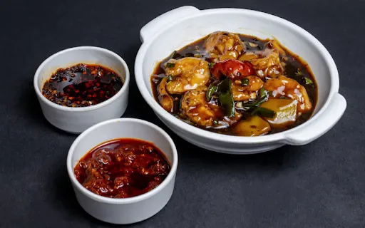 Prawns In Spicy Black Bean Sauce