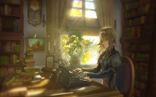 Violet Evergarden theme screenshot 1