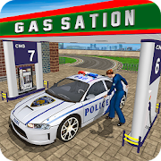 Gas Station Police Car Services: Gas Station Games  Icon