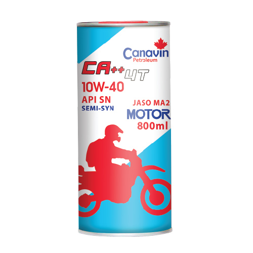 Nhớt Xe Máy Canavin Ca++ Motor 10W40 Sn/Ma2 0.8L