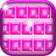 Pink Glitter Girly Keyboard  Icon
