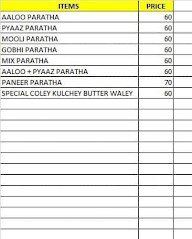 Anuj Eating Point menu 1