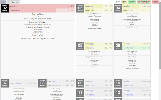 Caius Meal booking helper