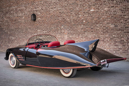 The 1963 Batmobile is shown in this photo released by Heritage Auctions, HA.com December 5, 2014. The earliest known officially licensed car of comic book superhero Batman is up for auction on Saturday. The 1963 Batmobile is believed to be the first custom car to be licensed as Batman's swanky ride and could fetch up to $500,000, according to officials with Dallas-based Heritage Auctions. The opening bid is $90,000. REUTERS/Heritage Auctions, HA.com/Handout via Reuters (UNITED STATES - Tags: TRANSPORT ENTERTAINMENT SOCIETY) ATTENTION EDITORS - THIS PICTURE WAS PROVIDED BY A THIRD PARTY. REUTERS IS UNABLE TO INDEPENDENTLY VERIFY THE AUTHENTICITY, CONTENT, LOCATION OR DATE OF THIS IMAGE. FOR EDITORIAL USE ONLY. NOT FOR SALE FOR MARKETING OR ADVERTISING CAMPAIGNS. NO SALES. NO ARCHIVES. THIS PICTURE IS DISTRIBUTED EXACTLY AS RECEIVED BY REUTERS, AS A SERVICE TO CLIENTS