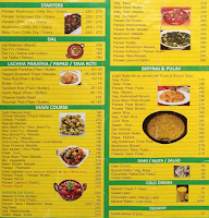 Paratha World menu 1