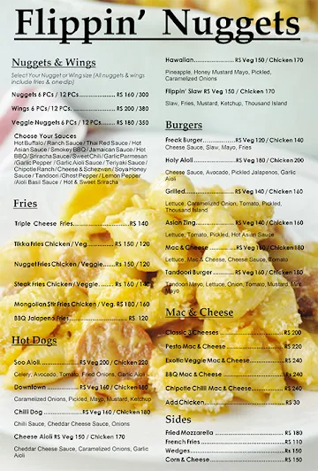 Flippin Nuggets menu 