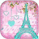 Diamond Eiffel Tower Pink Paris Keyboard 10001002 APK ダウンロード