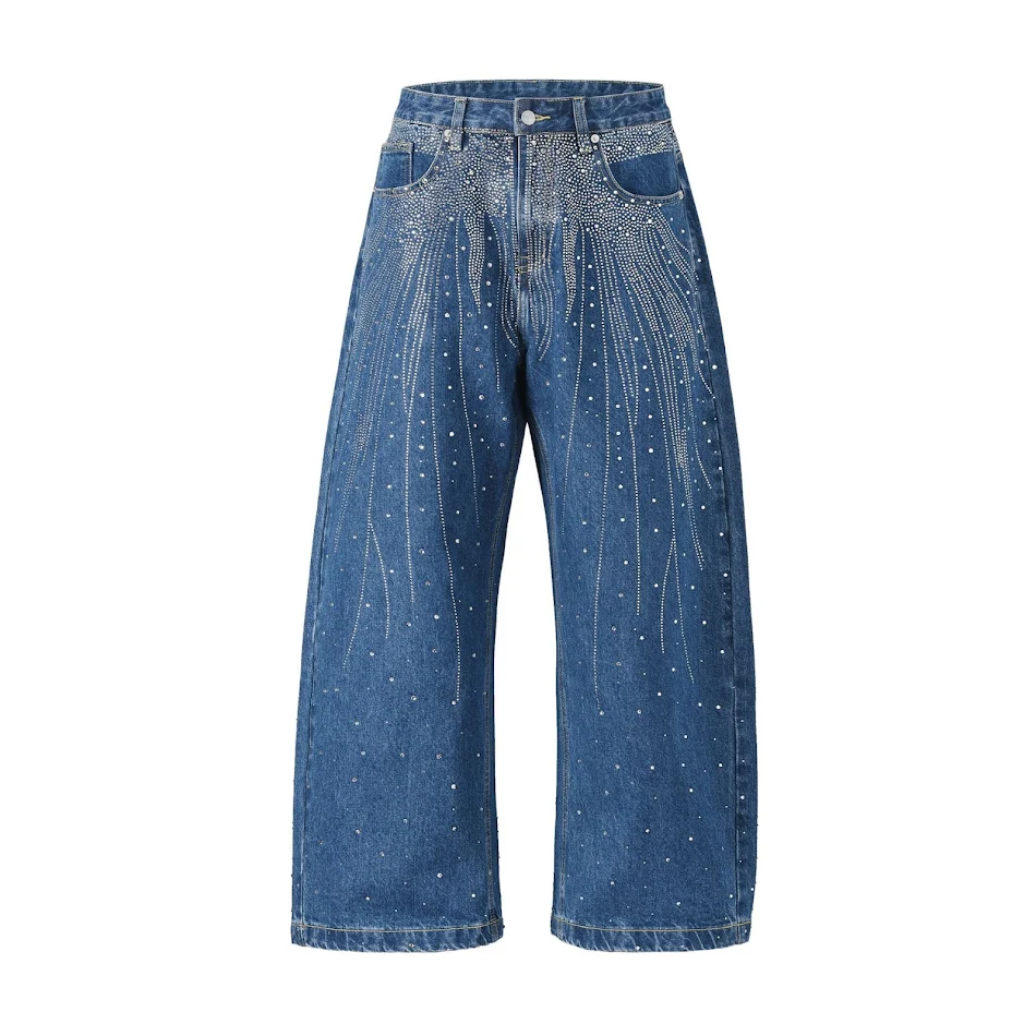Pantalon large ample style Européen et Américain. Confort et tendance streetwear. Parfait pour un look décontracté et stylé. Adoptez le vôtre!