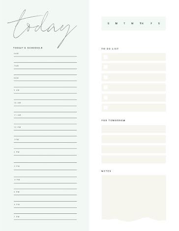 Script Daily To Do - Planner template