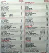 Murugan Idli Shop menu 1