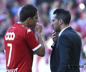 Standard-coach Yannick Ferrera weerlegt de verhalen dat hij met zijn spelers in de clinch ging