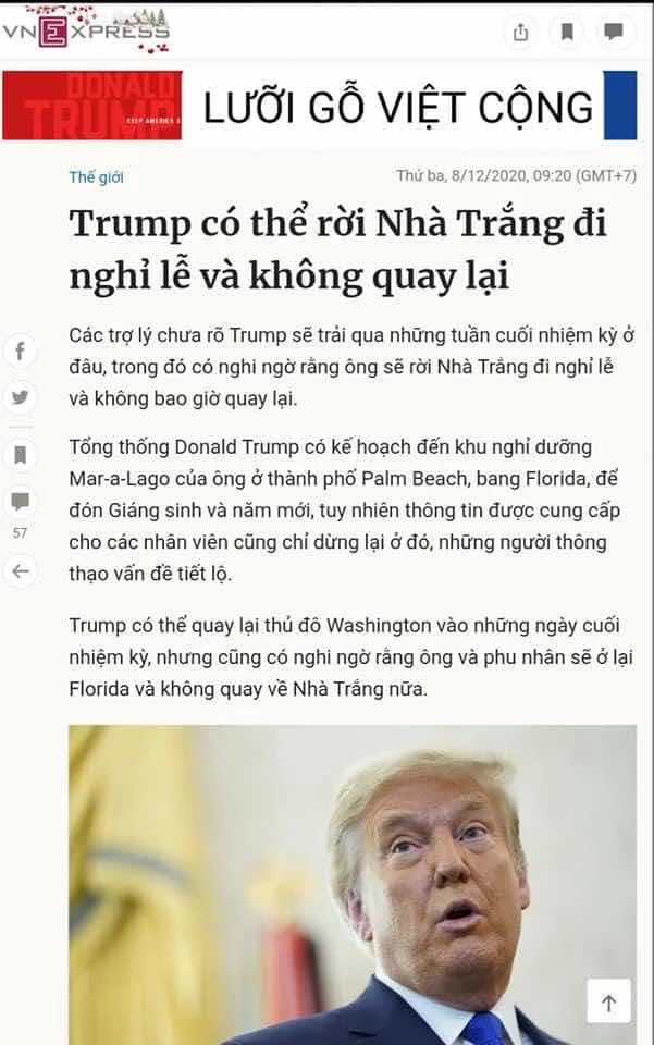 CHUYỆN ĐẠI BÀNG TRUMP CẤP TỐC TRỞ LẠI BẠCH CUNG ĐỂ TUNG ĐÒN K.ẾT LIỄU MỸ CỘNG NẲM VÙNG TRONG LỰC LƯỢNG POLICE CAPITOL