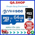 Thẻ Nhớ Yoosee 64Gb Pro Plus Tốc Độ Cao Chuyên Cho Camera Wifi, Smartphone - Thẻ Nhớ Yoosee Cao Cấp | Bảo Hành 5 Năm