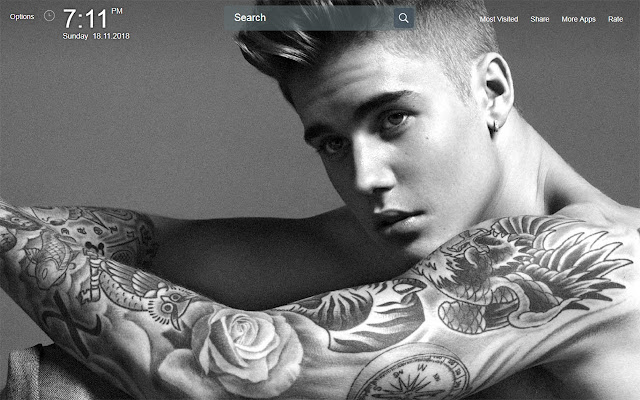 Justin Bieber Wallpapers Theme New Tab