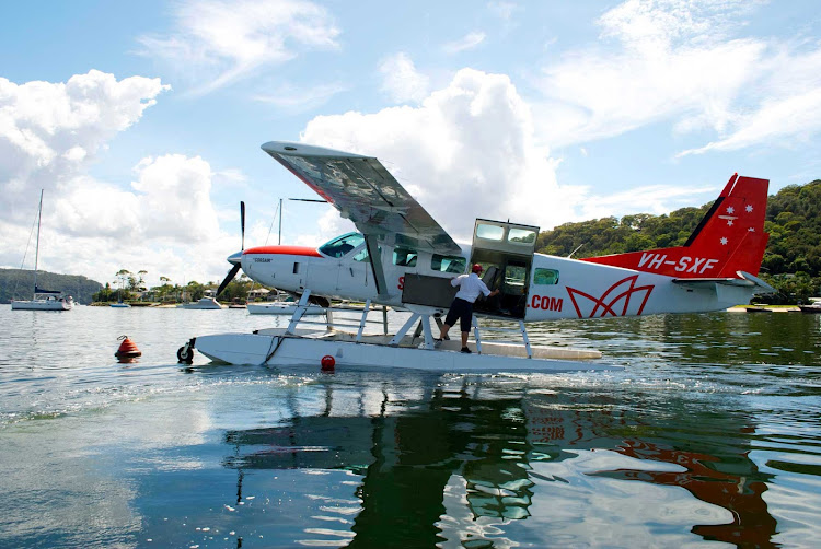 A flightseeing plane in Sydney. 