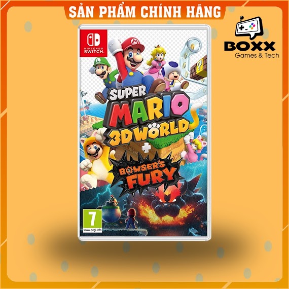 [Mã 1212Elsale0 Giảm 5% Đơn 400K] Băng Game Super Mario 3D World + Bowser's Fury Nintendo Switch