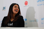 Priyanka Chopra at a press conference in Rosebank