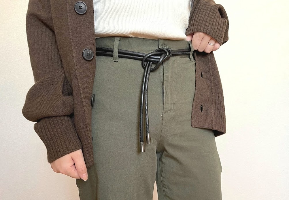 ユニクロ J レザーロープベルト