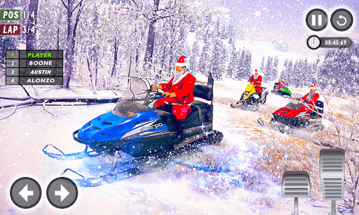 Santa Atv Snow Bike Racing 2020  Quad Bike Race