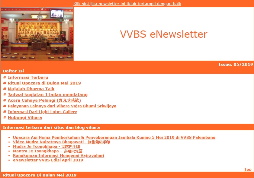 Newsletter Mei 2019