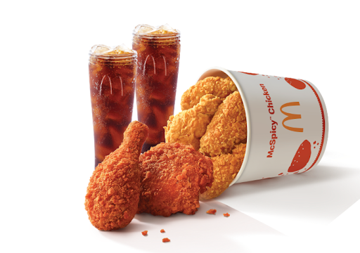 4 Pc McSpicy Chicken Wings + 2 Pc McSpicy Fried Chicken + 2 Coke