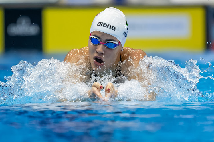 Rebecca Meder improved her 200m individual medley national record at the world championships in Fukuoka, Japan, on Sunday.