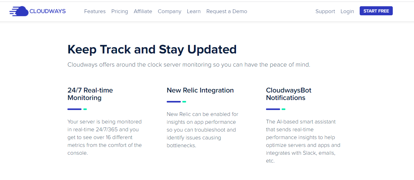 Cloudways monitoring