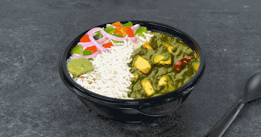 A1 Dhaba Palak Paneer Steamed Rice Bowl