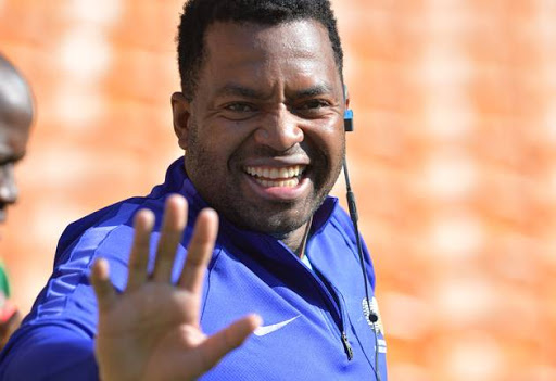 Itumeleng Khune during the South African national mens soccer team training session at FNB Stadium on June 06, 2017 in Johannesburg, South Africa.