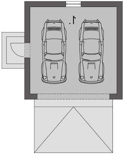 Garaż G3 - Rzut garażu