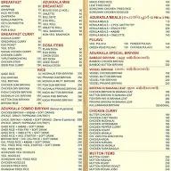 Adukkala Restaurant menu 3